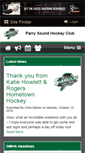 Mobile Screenshot of parrysoundhockeyclub.com